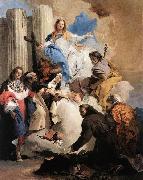 Giovanni Battista Tiepolo The Virgin with Six Saints oil painting reproduction
